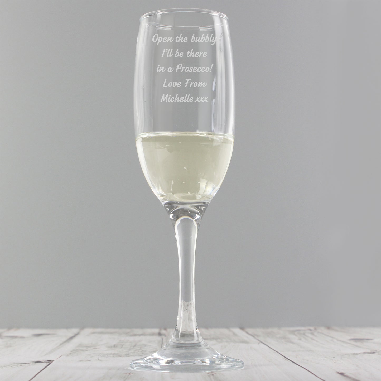 Personalised Any Message Prosecco Flute - image 3