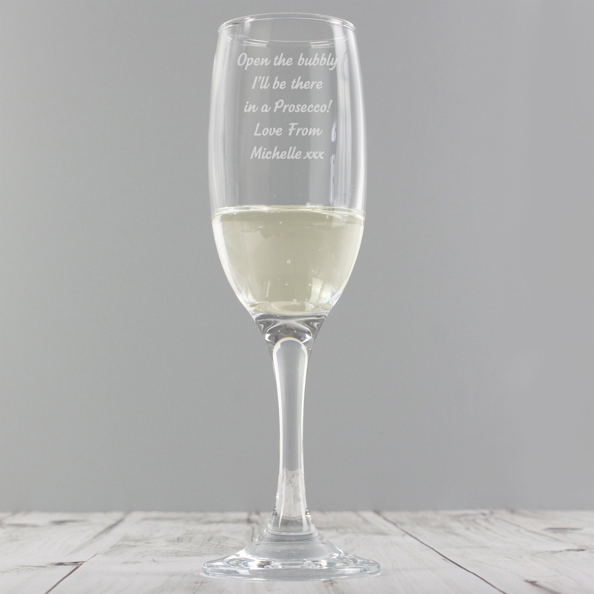 Personalised Any Message Prosecco Flute - image 3