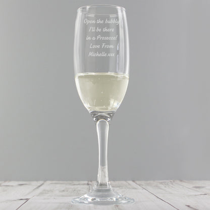 Personalised Any Message Prosecco Flute - image 3