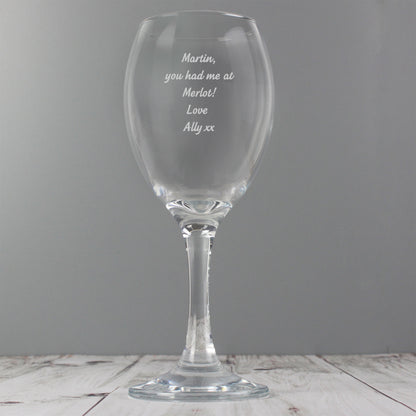 Personalised Any Message Wine Glass - image 6