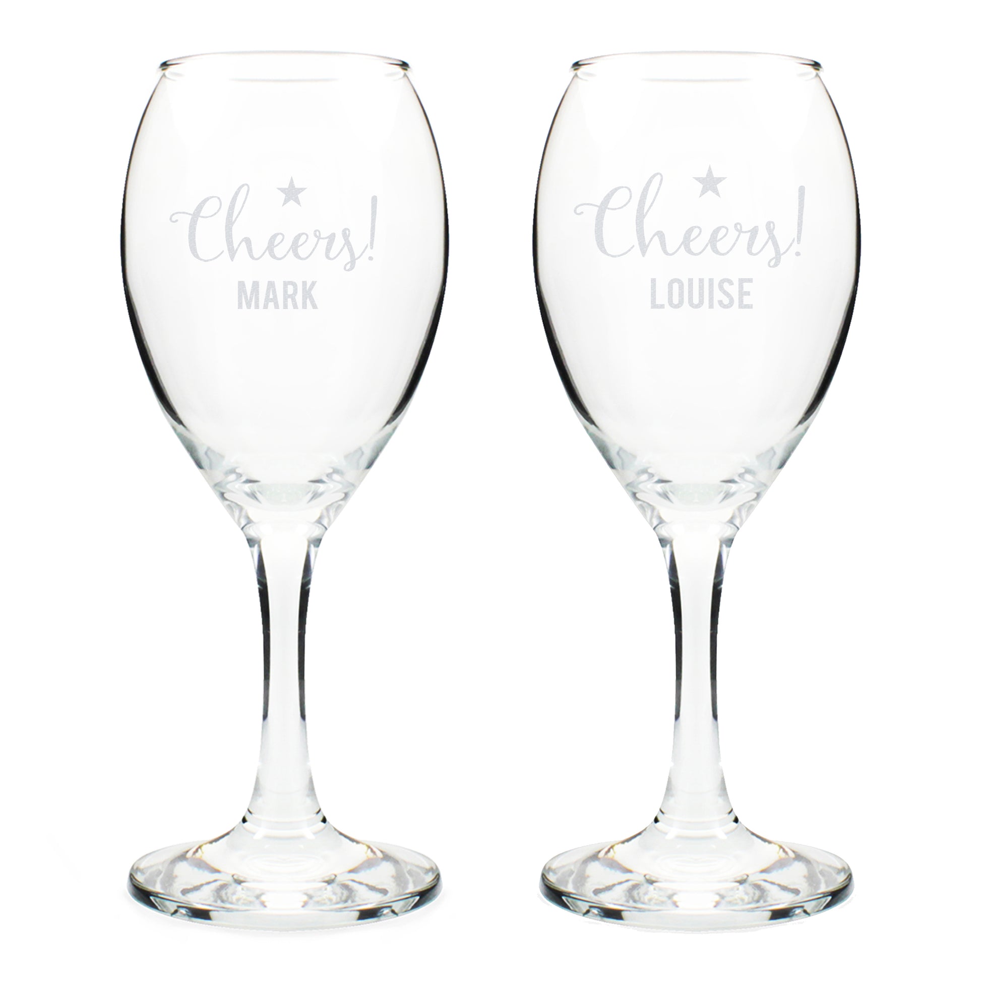 Personalised Cheers Wine Glass Set - image 5