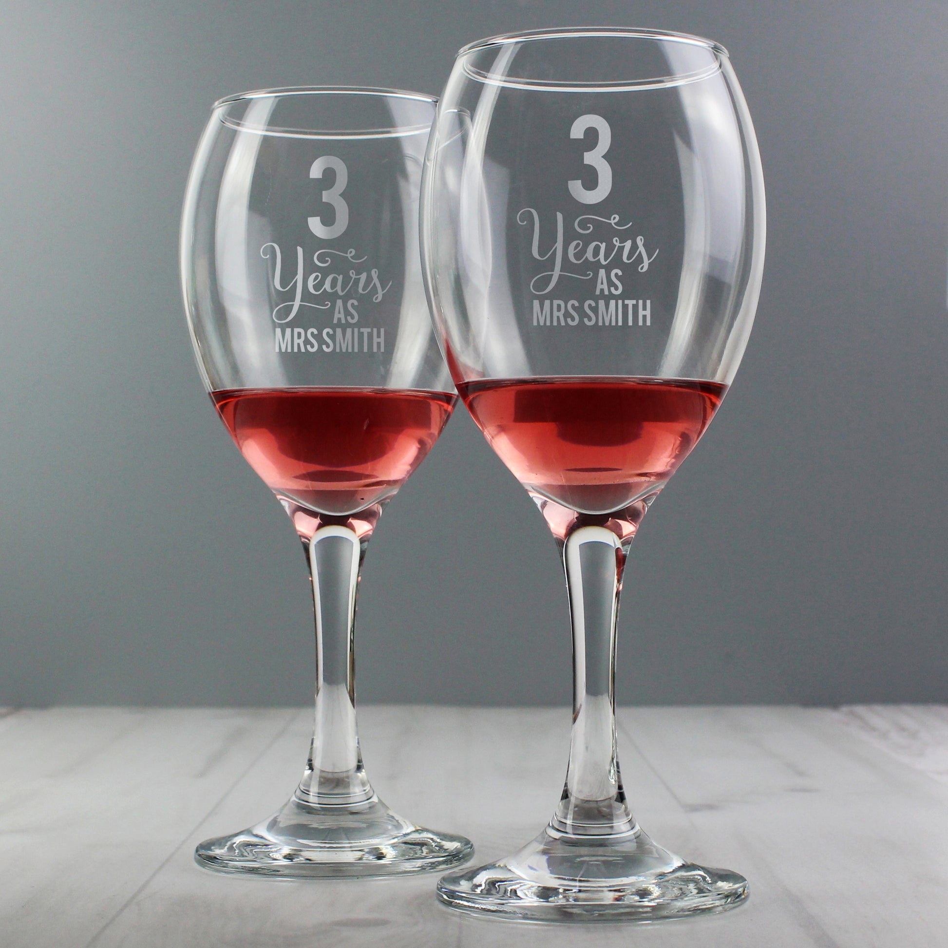 Personalised Years As... Wine Glass Set - image 2