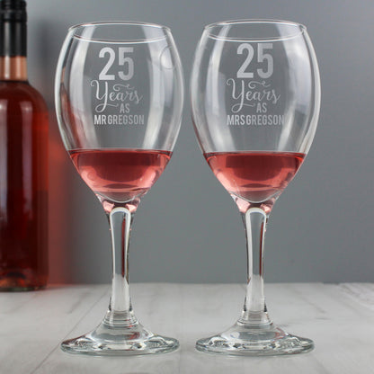 Personalised Years As... Wine Glass Set - image 4