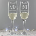 Personalised Anniversary Pair of Flutes from Heartfelt Gifts
