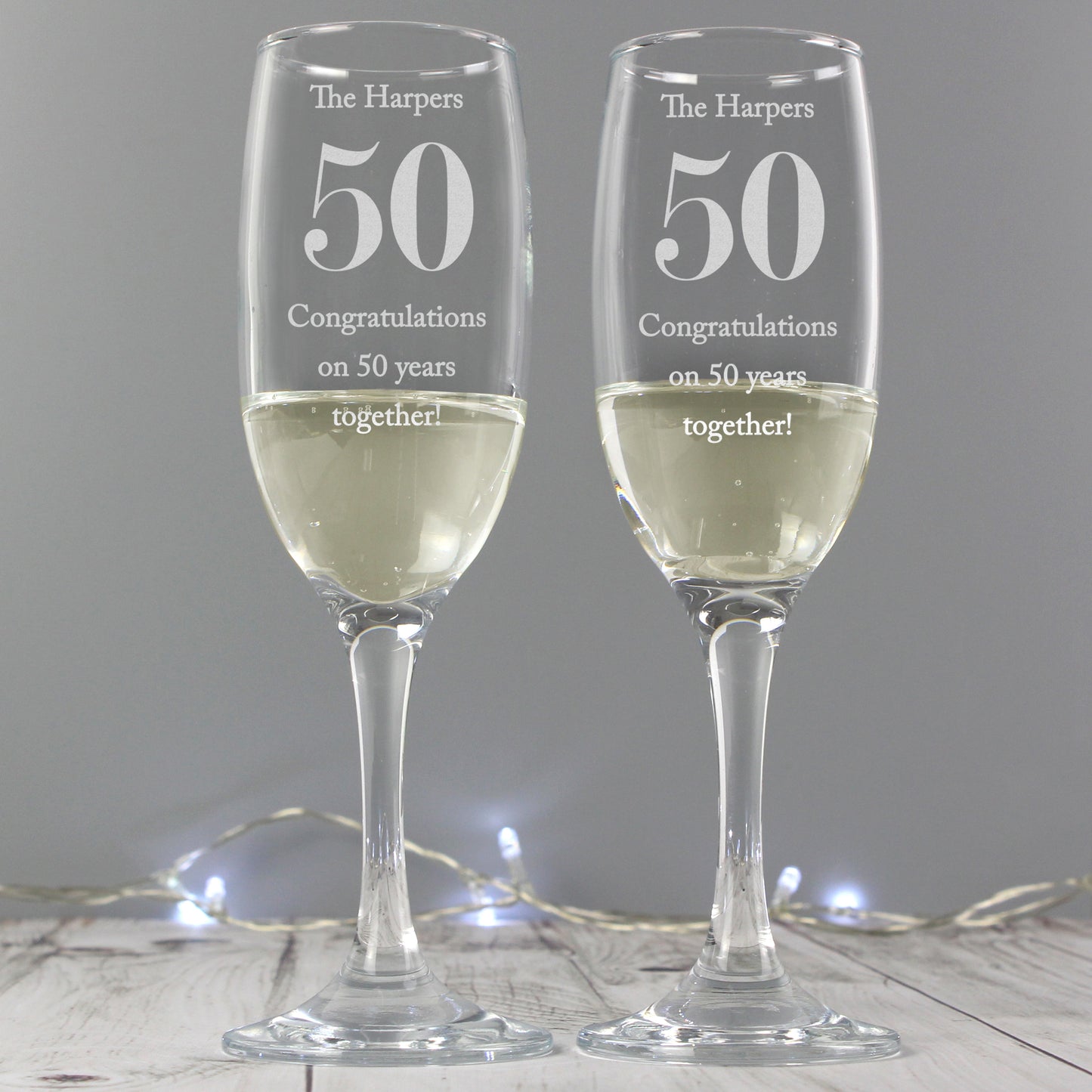 Personalised Anniversary Pair of Flutes - image 2