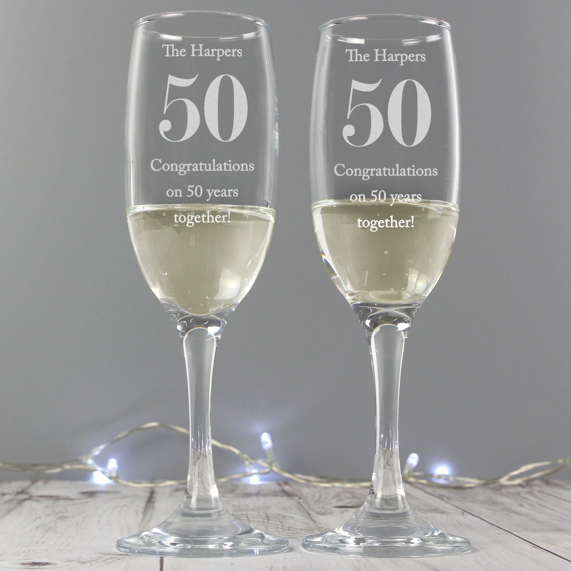 Personalised Anniversary Pair of Flutes - image 2