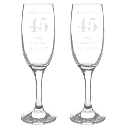 Personalised Anniversary Pair of Flutes - image 4