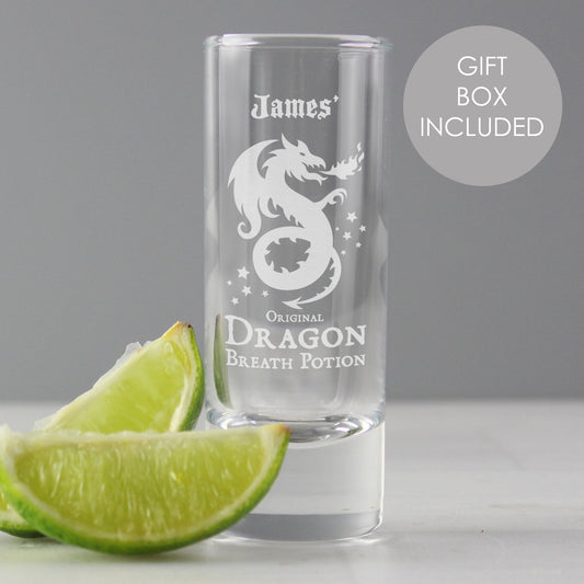 Personalised Dragon Breath Potion Shot Glass from Heartfelt Gifts