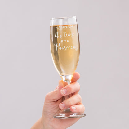 Personalised 'It's Time for Prosecco' Flute - image 2