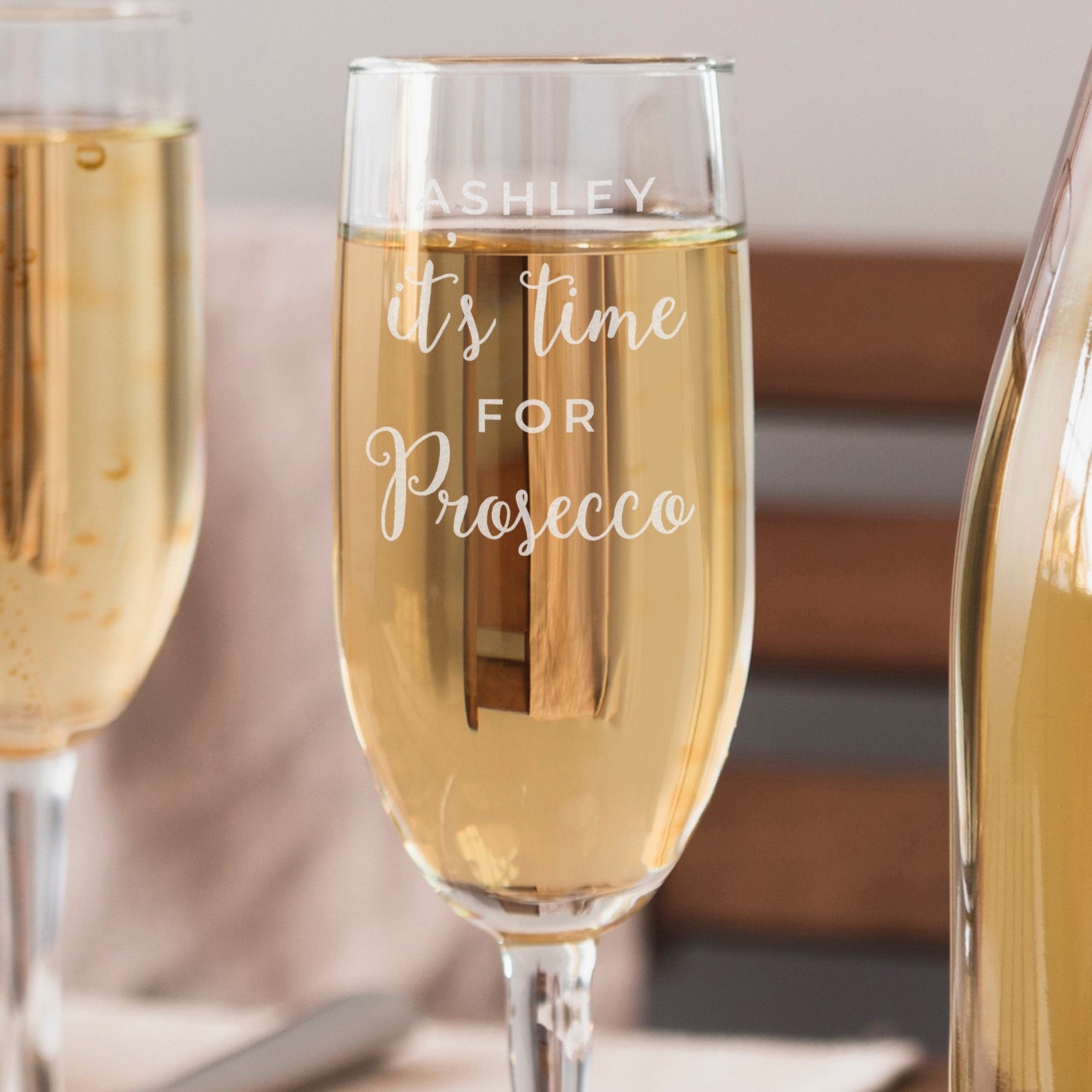 Personalised 'It's Time for Prosecco' Flute - image 3