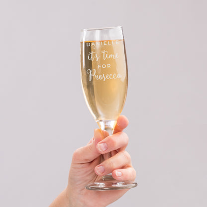 Personalised 'It's Time for Prosecco' Flute - image 4