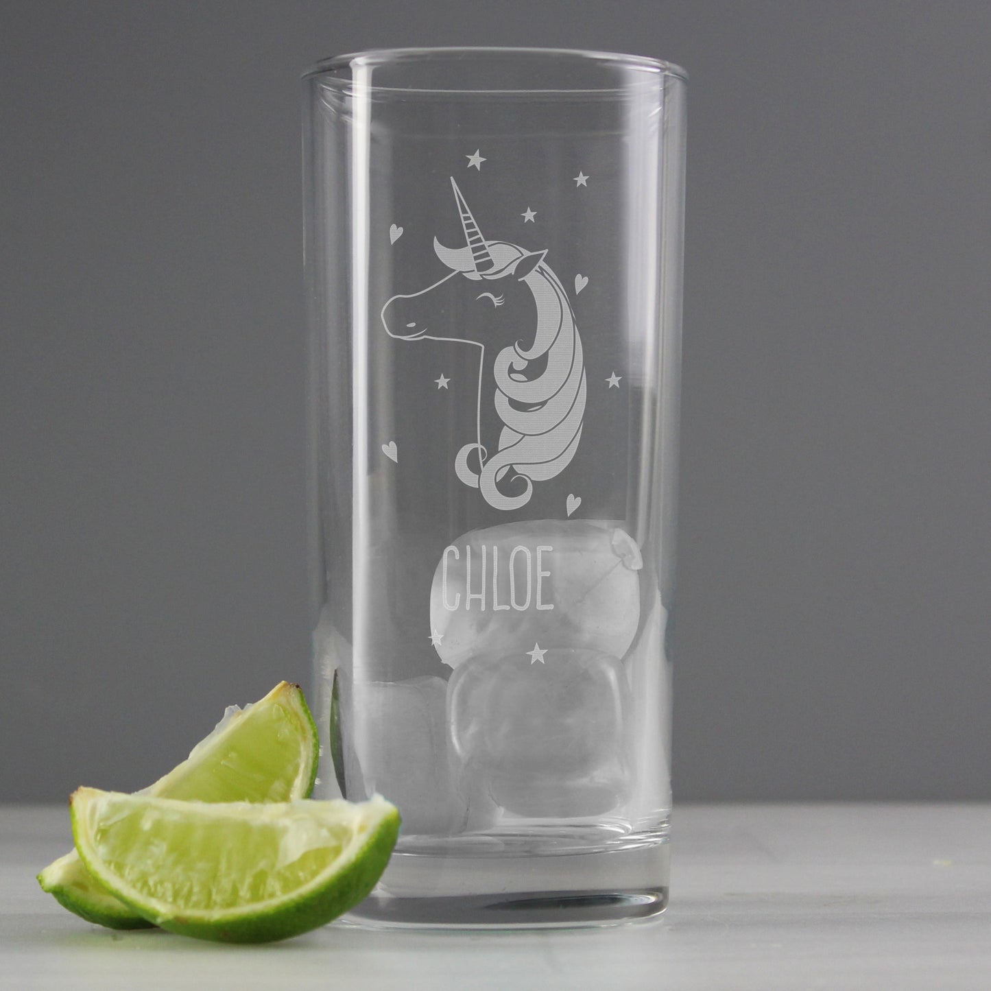 Personalised Unicorn Engraved Hi Ball Glass - image 3