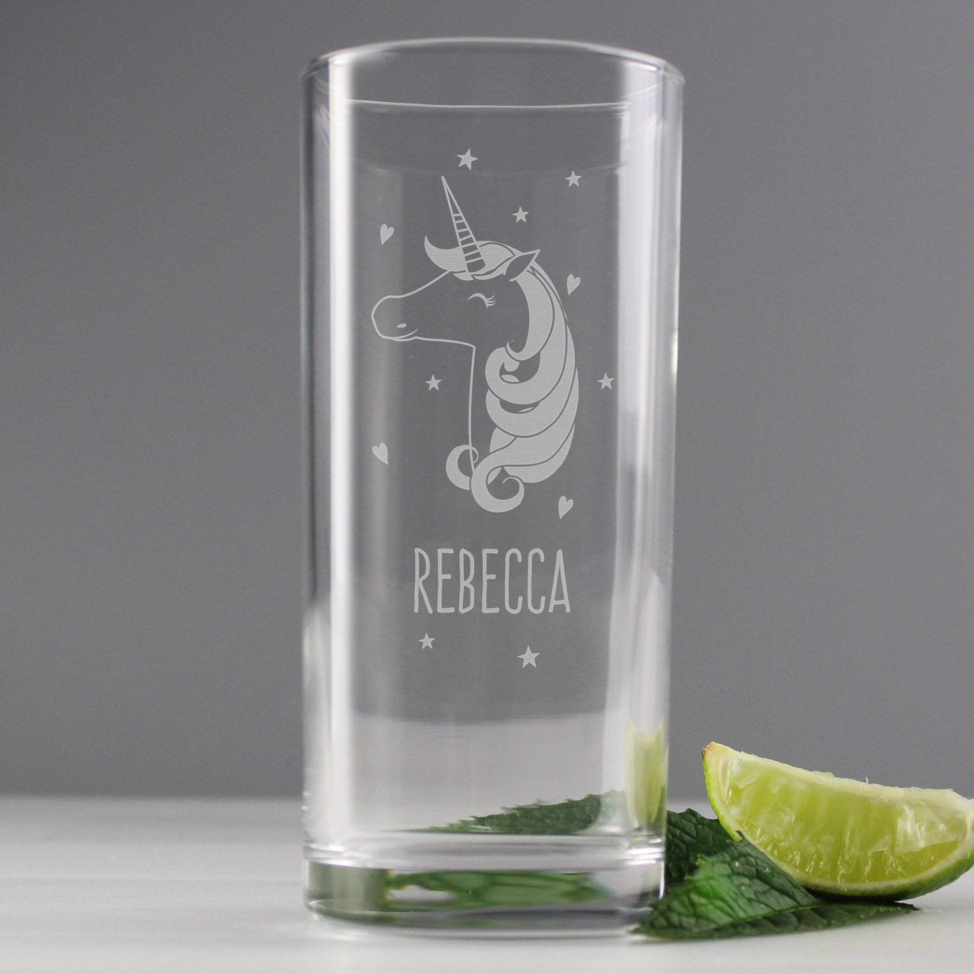 Personalised Unicorn Engraved Hi Ball Glass - image 4