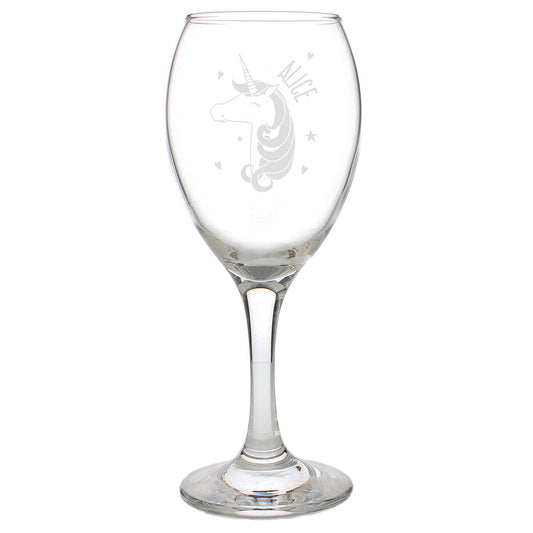 Personalised Unicorn Engraved Wine Glass - image 2