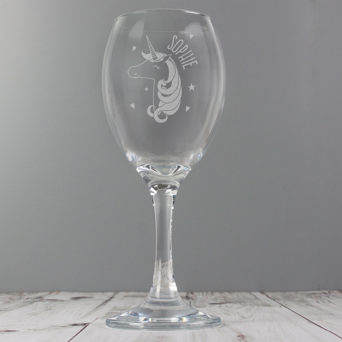 Personalised Unicorn Engraved Wine Glass - image 7