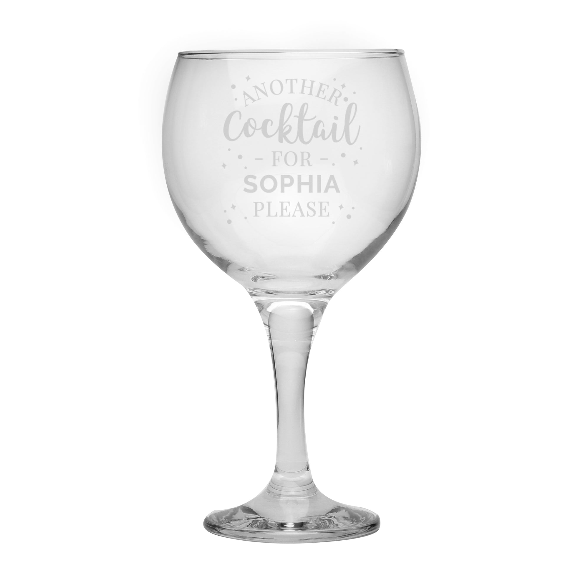 Personalised Another Cocktail Balloon Glass - image 5
