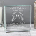 Personalised Guardian Angel Wings Crystal Token from Heartfelt Gifts