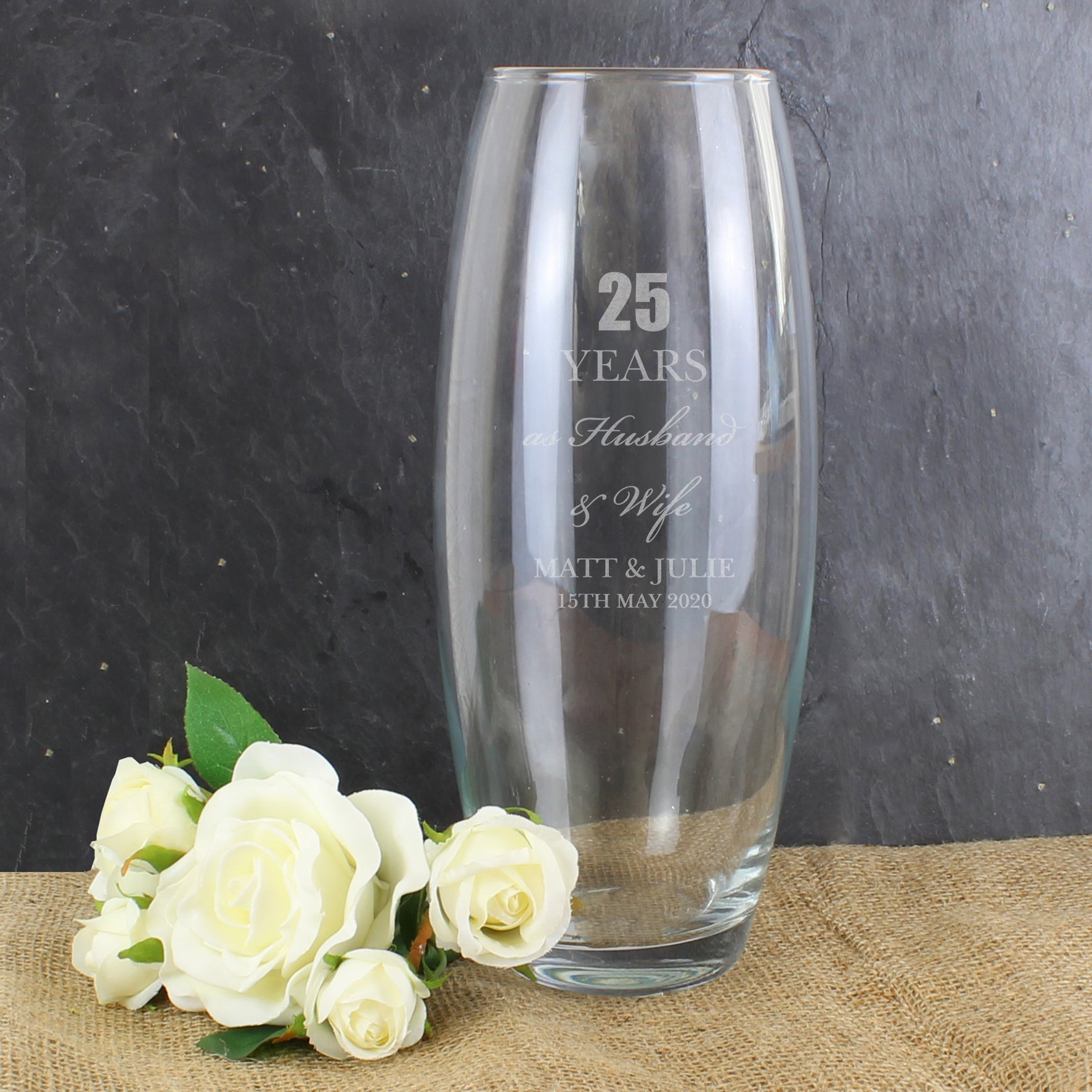 Personalised Anniversary Bullet Vase - image 3