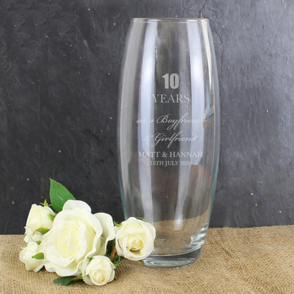 Personalised Anniversary Bullet Vase - image 4