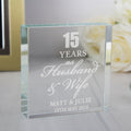 Personalised Anniversary Crystal Token from Heartfelt Gifts