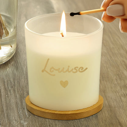 Personalised Gold Name Scented Jar Candle - image 3