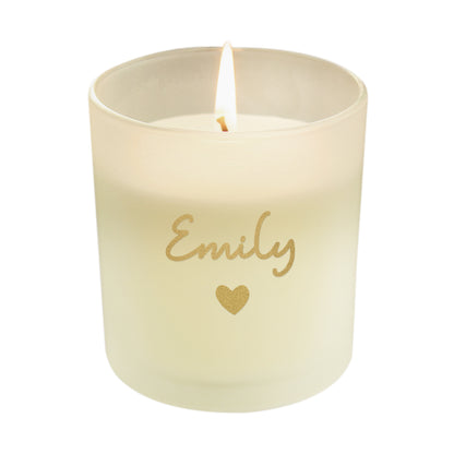 Personalised Gold Name Scented Jar Candle - image 5