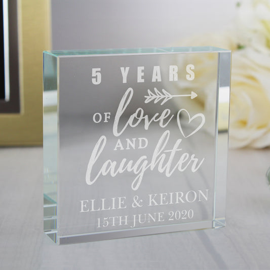 Personalised Arrow Anniversary Crystal Token from Heartfelt Gifts