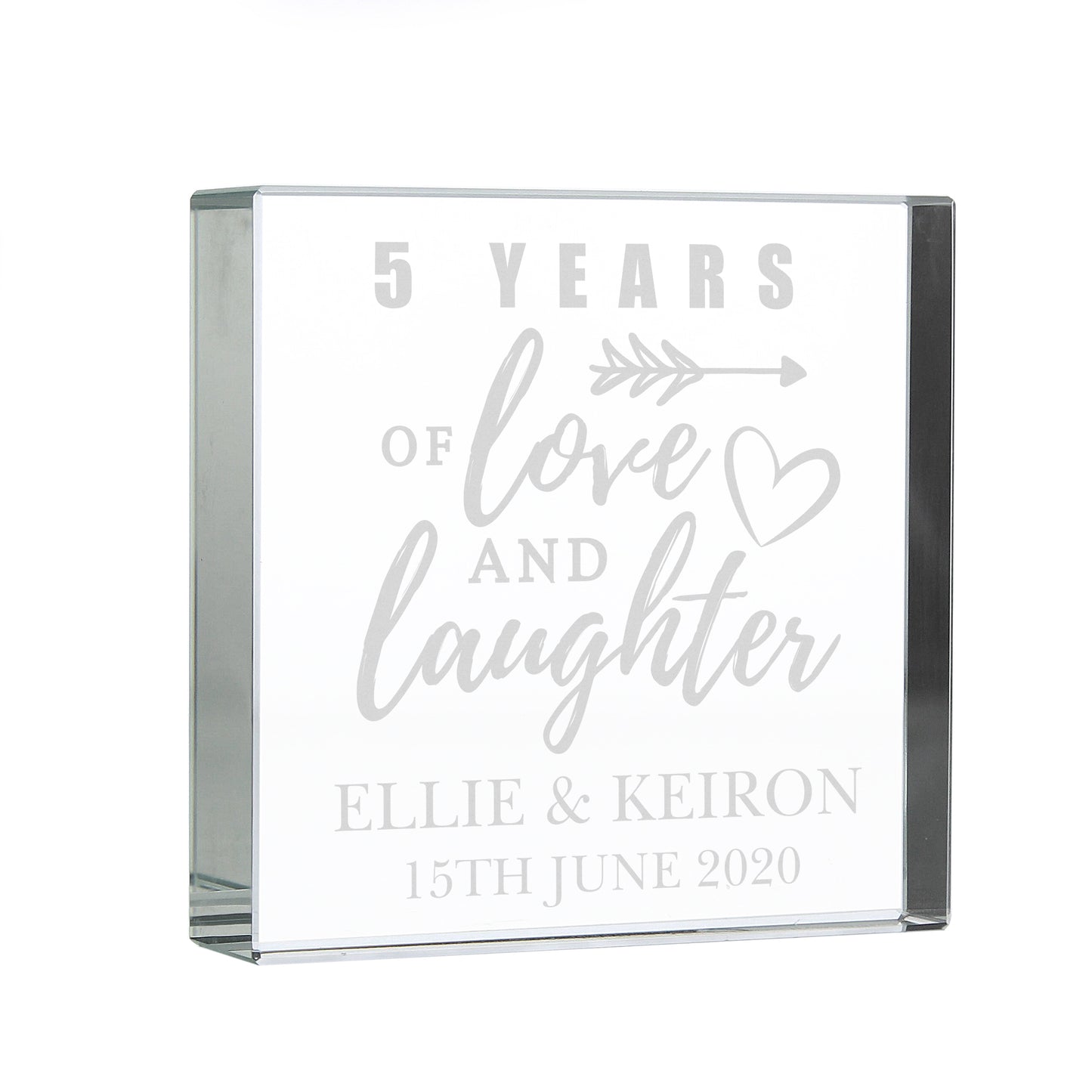 Personalised Arrow Anniversary Crystal Token - image 2