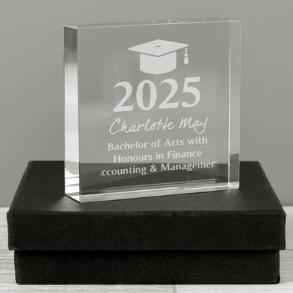 Personalised Graduation Crystal Token - image 3