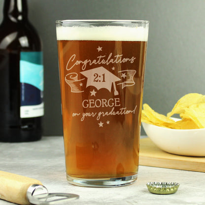 Personalised Graduation Pint Glass - image 3