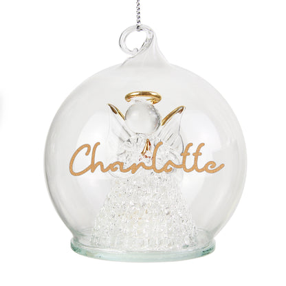Personalised Christmas LED Angel Bauble - image 5