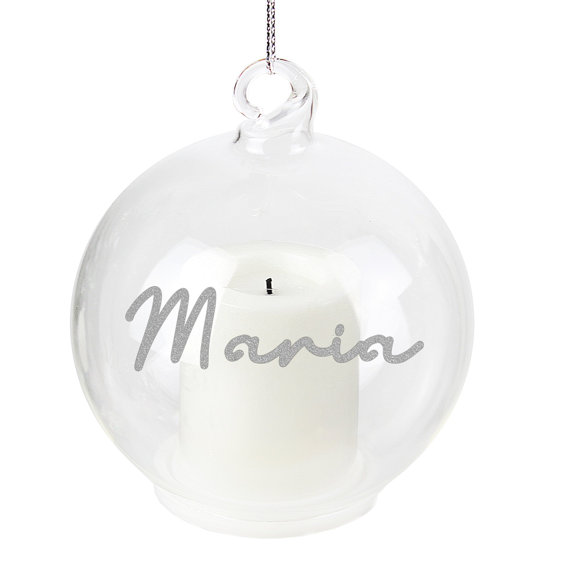 Personalised Christmas LED Candle Bauble - image 4