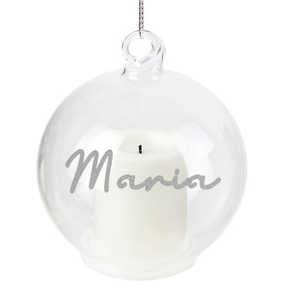 Personalised Christmas LED Candle Bauble - image 4