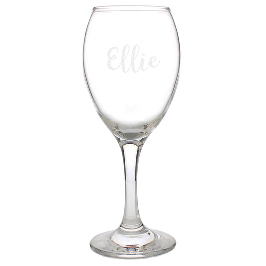 Personalised Name Only Engraved Wine Glass - image 2