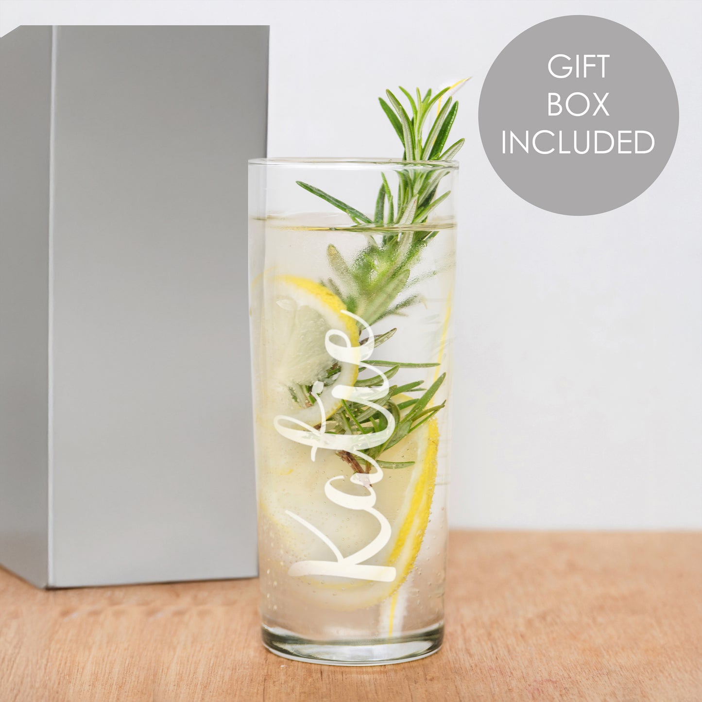 Personalised Name Only Engraved Hi Ball Glass from Heartfelt Gifts