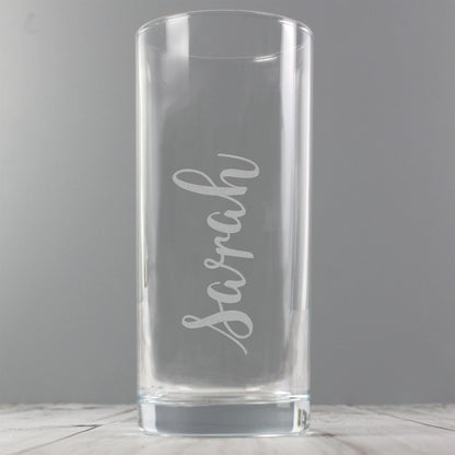 Personalised Name Only Engraved Hi Ball Glass - image 3