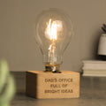 Personalised Message LED Bulb Table Lamp from Heartfelt Gifts