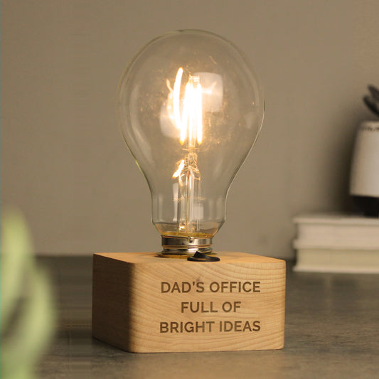 Personalised Message LED Bulb Table Lamp from Heartfelt Gifts