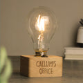 Personalised Free Text LED Bulb Table Lamp from Heartfelt Gifts