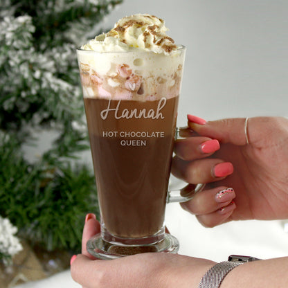 Personalised Heart Latte Glass - image 3