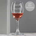 Personalised Measures Wine Glass from Heartfelt Gifts