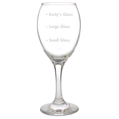 Personalised Measures Wine Glass - image 2