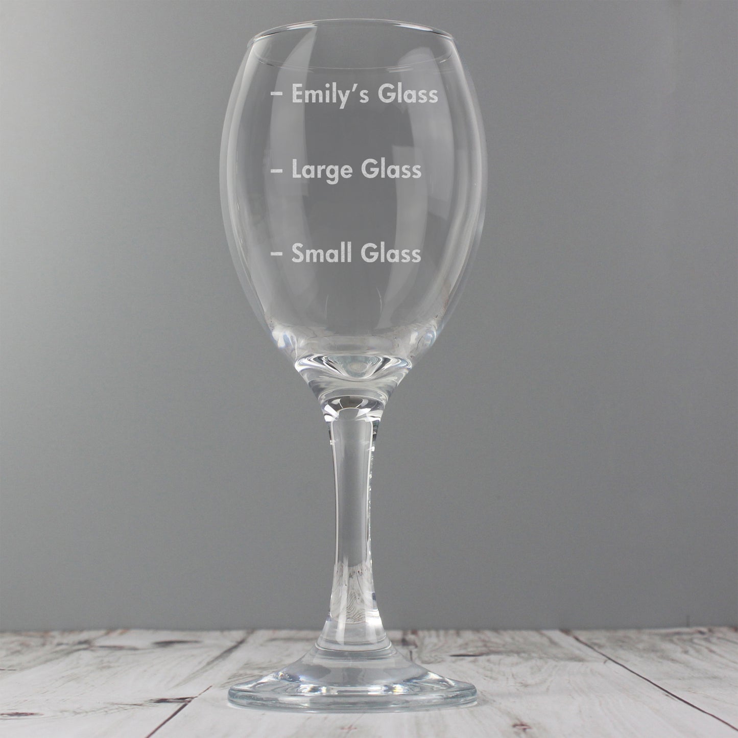 Personalised Measures Wine Glass - image 3
