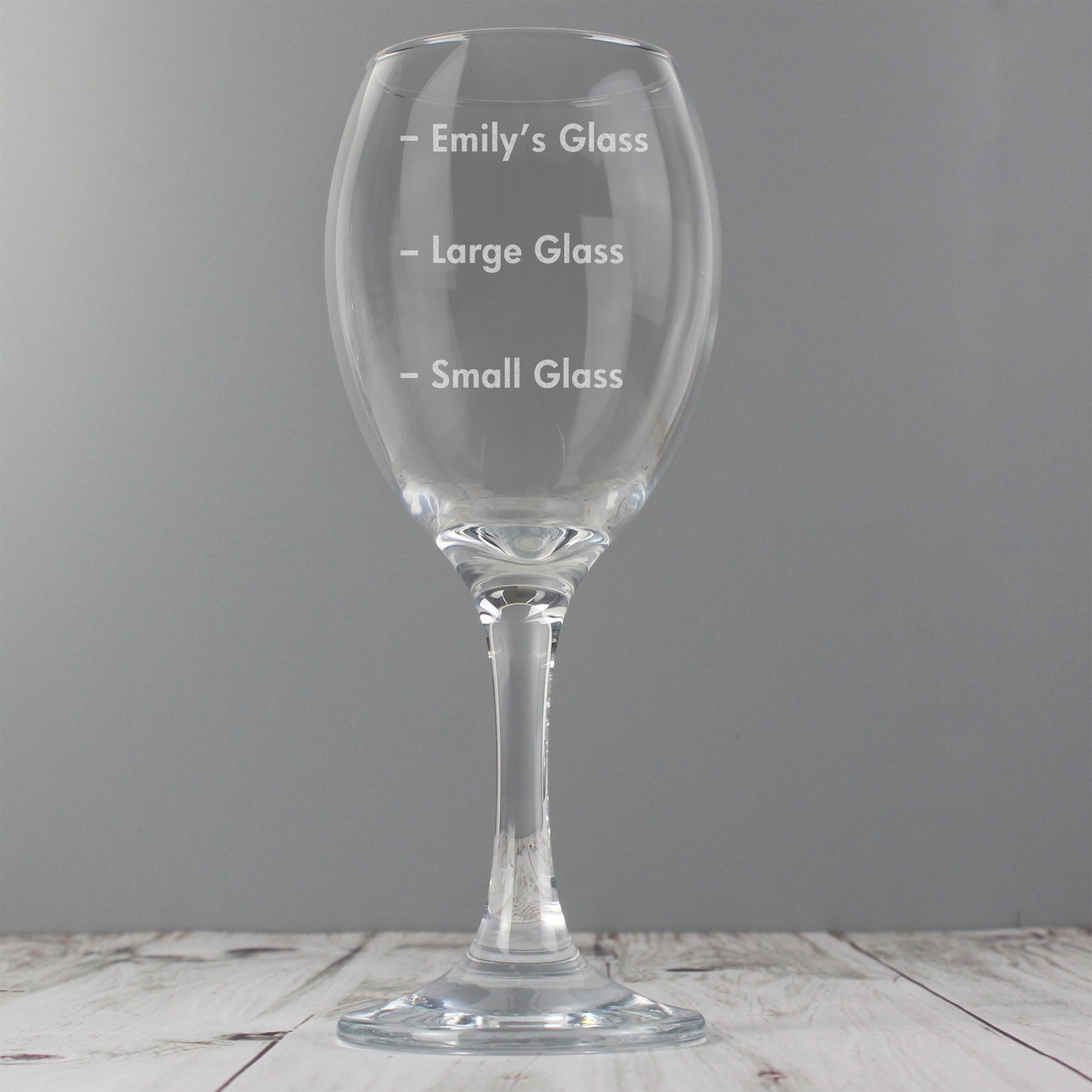 Personalised Measures Wine Glass - image 3