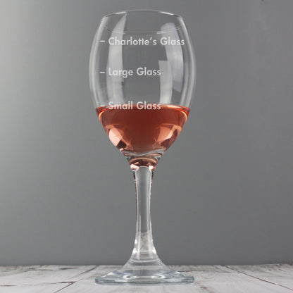 Personalised Measures Wine Glass - image 4