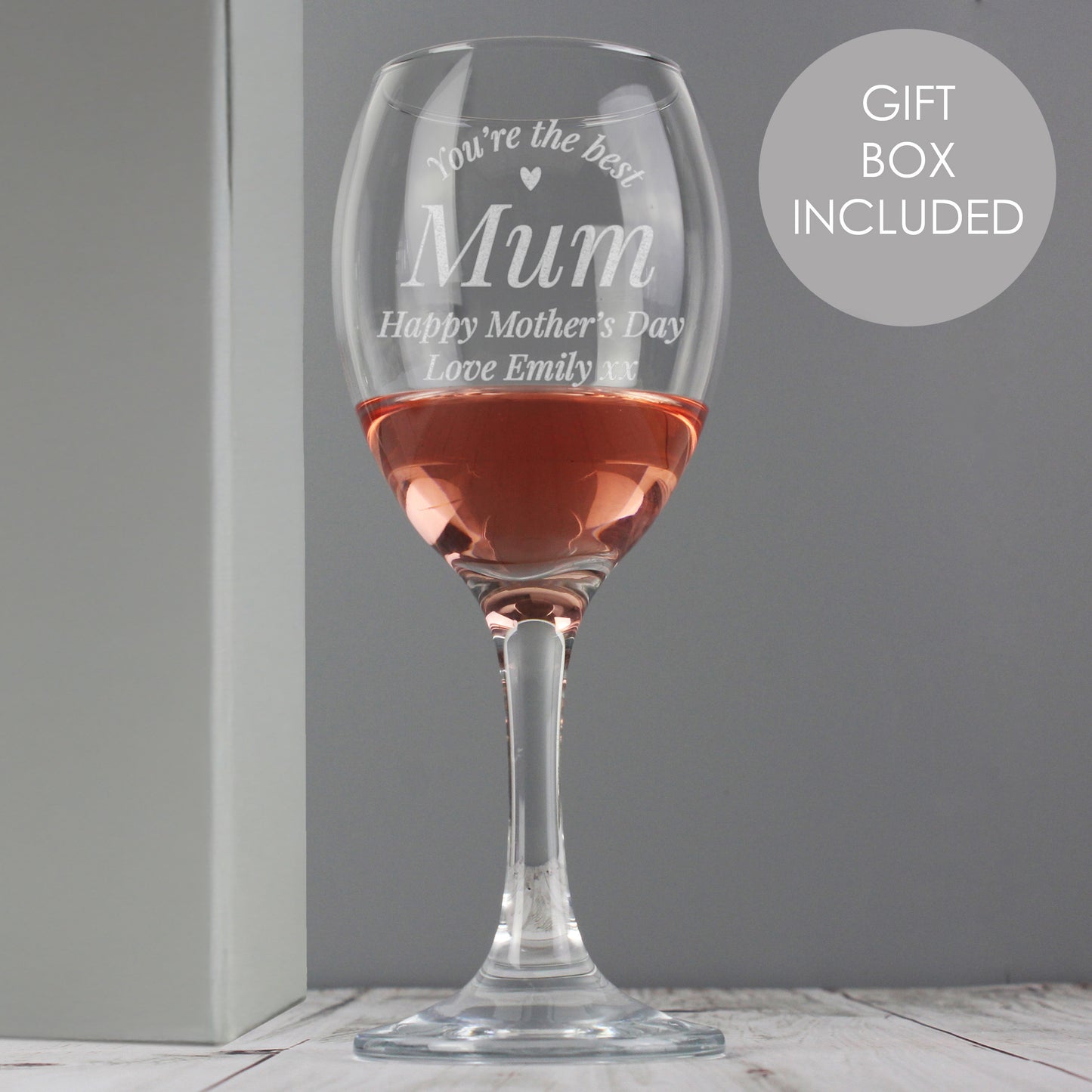 Personalised You Are The Best Wine Glass from Heartfelt Gifts