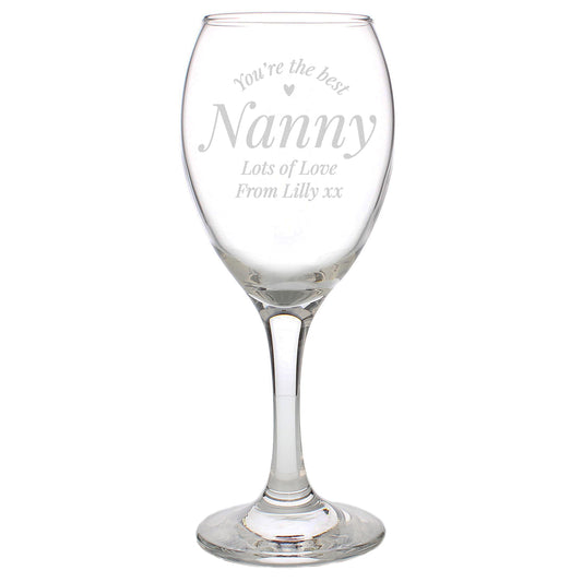 Personalised You Are The Best Wine Glass - image 2