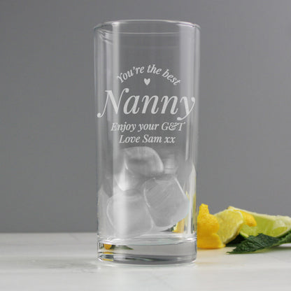 Personalised You Are The Best Hi Ball Glass - image 4