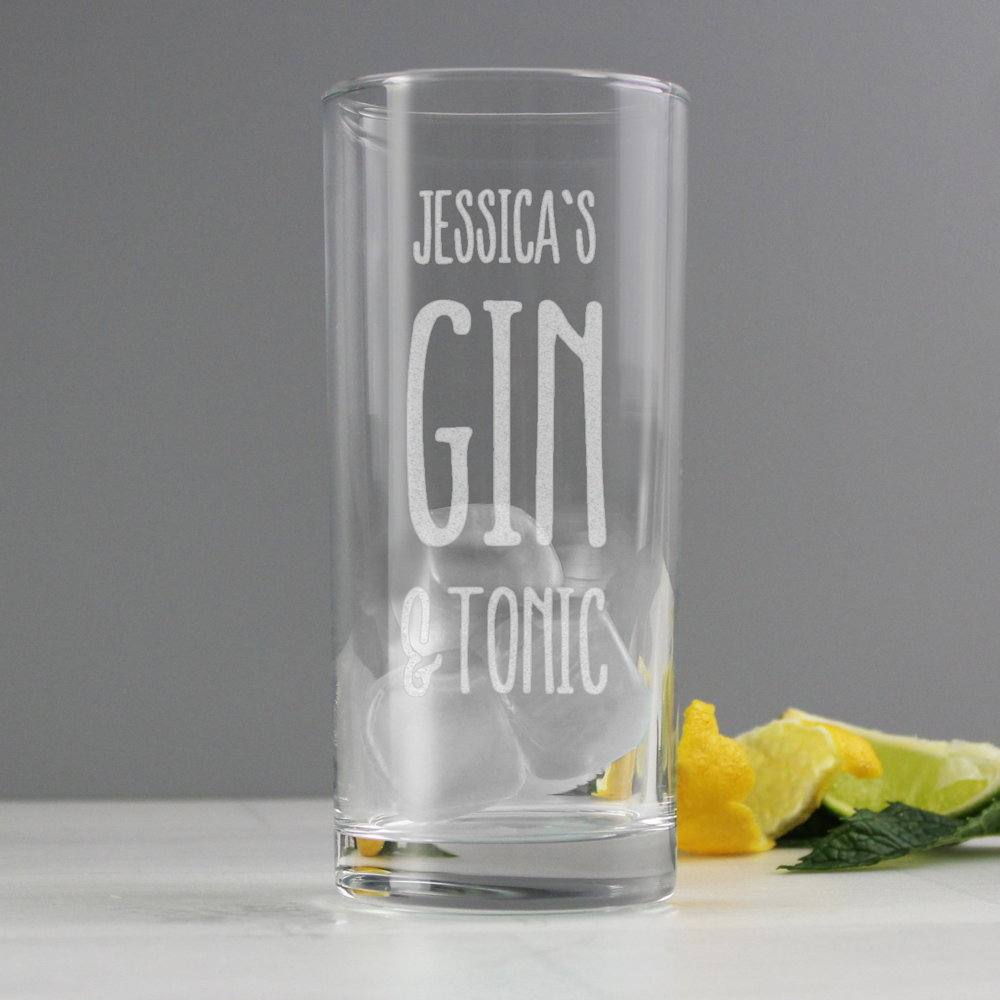 Personalised Gin & Tonic Hi Ball Glass - image 4
