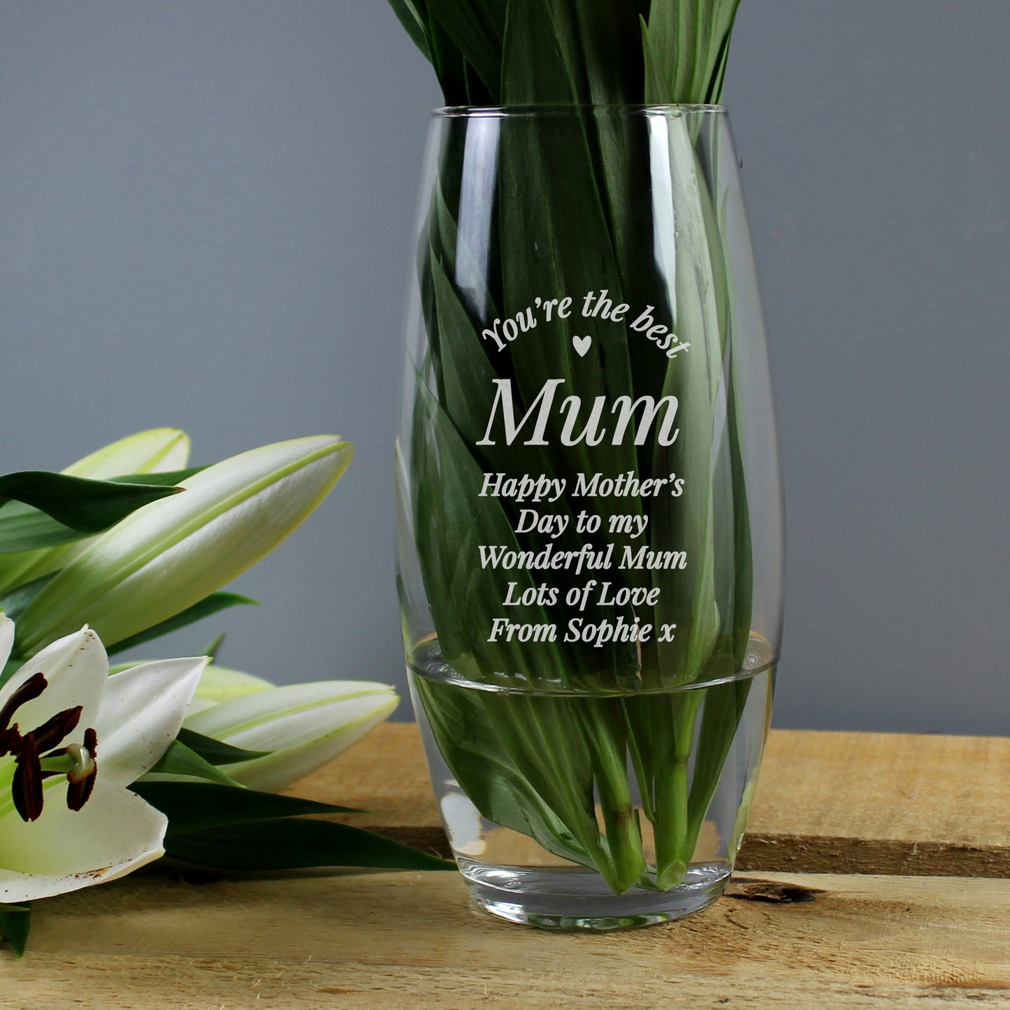 Personalised You Are The Best Bullet Vase from Heartfelt Gifts